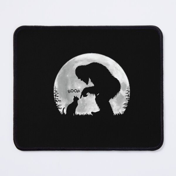 Item preview, Fun Hand Boop Nose Bigfoot Sasquatch Cat Full Moon designed and sold by ObukiLantara.