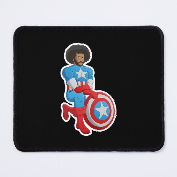 Item preview, The Kneeling Hero Patriotic Shield Art designed and sold by LANCELIAMS.