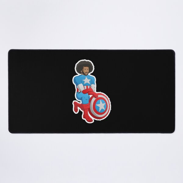 Item preview, The Kneeling Hero Patriotic Shield Art designed and sold by LANCELIAMS.
