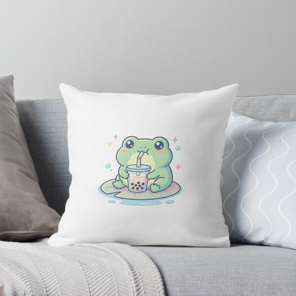 Item preview, Cute Boba Frog Sticker - Kawaii Bubble Tea Lover Design  designed and sold by 7oliver.