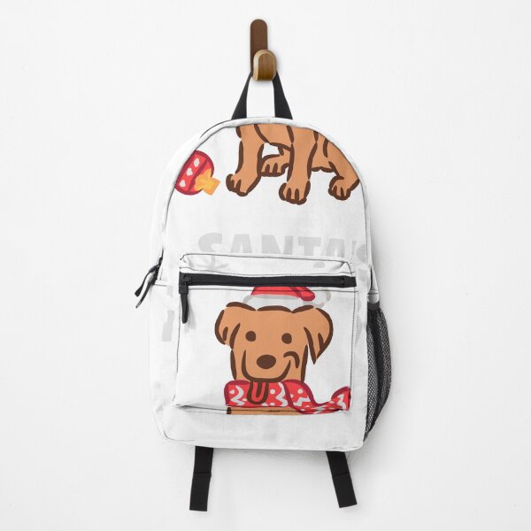 Item preview, Cute Dog with Santa Hat sitting next to Christmas Bauble designed and sold by monkik.