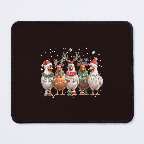 Item preview, Christmas Lights Chicken Santa Funny Xmas Tree designed and sold by JolinChinn.