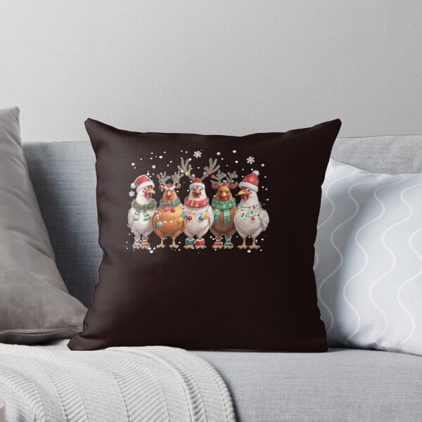 Item preview, Christmas Lights Chicken Santa Funny Xmas Tree designed and sold by JolinChinn.