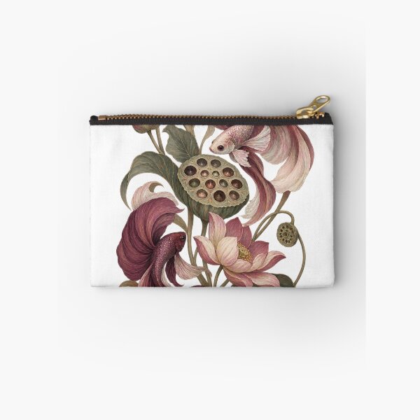 Item preview, Betta Fish Among Vintage Lotus Flowers designed and sold by SiripornSeaynng.