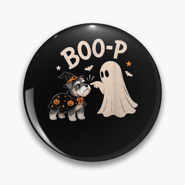Item preview, Schnauzer Boo Boo-p Ghost Nose Boop Halloween Dog Lover designed and sold by KristenSabol.