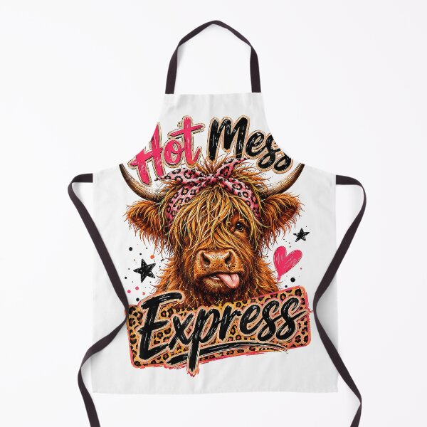 Item preview, Hot Mess Highland Cow Funny Cute Coffee Lover Graphic T-Shirt designed and sold by Dreamers333.
