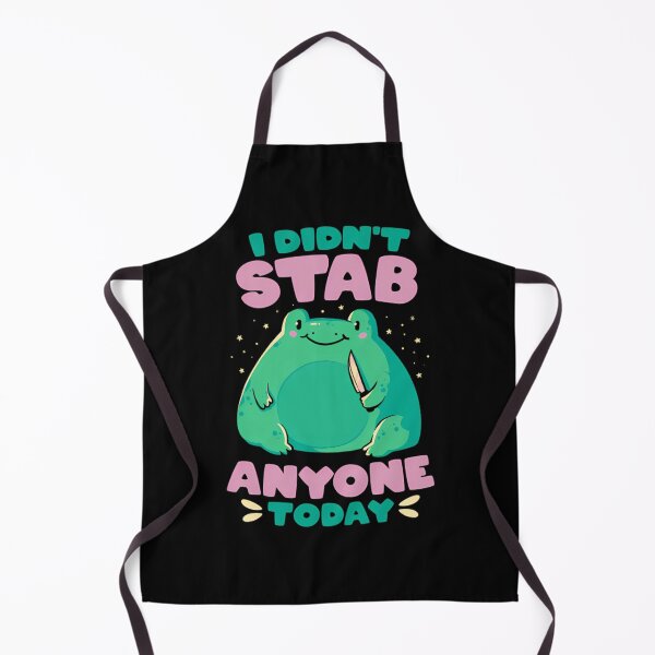 Item preview, I Didn'T Stab Anyone Today   Funny Cute Frog Gift  designed and sold by jannsuku.