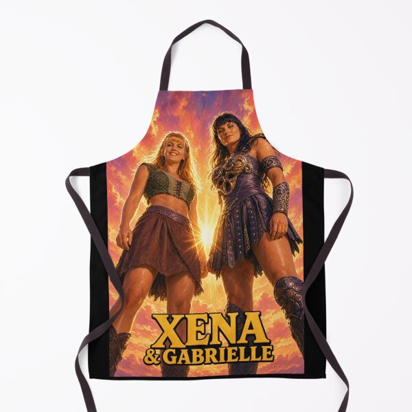 Item preview, Xena and Gabrielle Warrior Princess Cinematic Sunset designed and sold by ElvisVintagePosters.