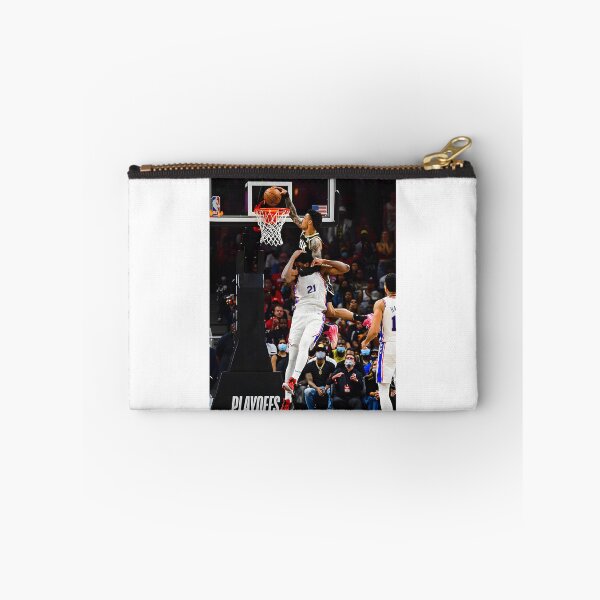 Item preview, John Collins Dunking Over Joel Embiid Basketball Artwork designed and sold by BaneKostic.
