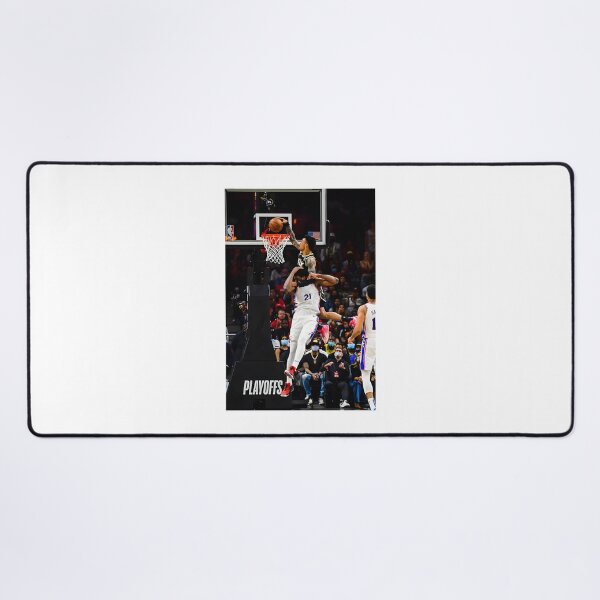 Item preview, John Collins Dunking Over Joel Embiid Basketball Artwork designed and sold by BaneKostic.