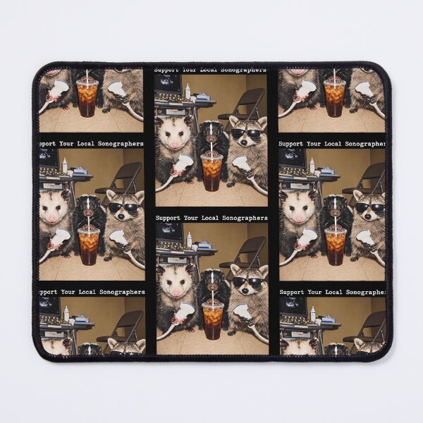 Item preview, Support Your Local Sonographers Raccoon Ultrasound Possum designed and sold by RamonaTeal.