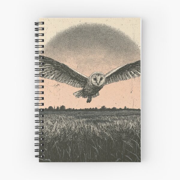 Item preview, Vintage Barn Owl Flight Nature Illustration designed and sold by NicolasGlowArt.