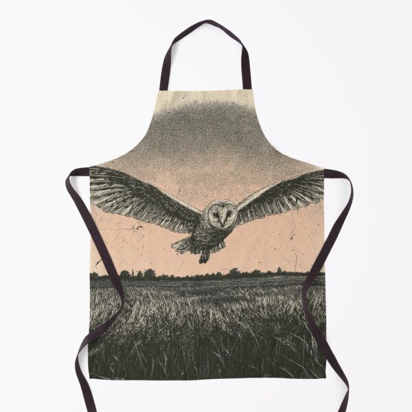 Item preview, Vintage Barn Owl Flight Nature Illustration designed and sold by NicolasGlowArt.