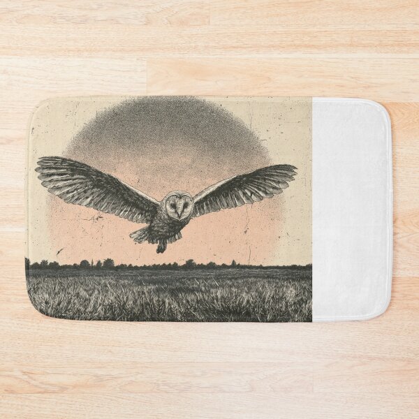 Item preview, Vintage Barn Owl Flight Nature Illustration designed and sold by NicolasGlowArt.
