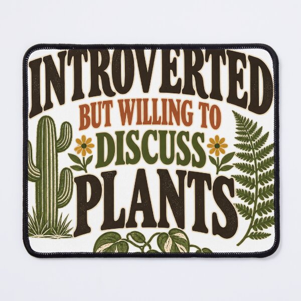 Item preview, Introverted but Willing to Discuss Plants Vintage Gardener designed and sold by urbinet.