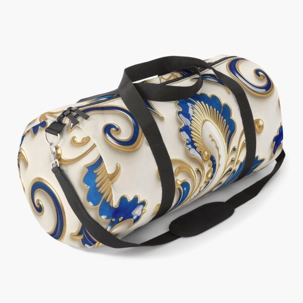 Item preview, Ornate White Porcelain and Royal Blue Spiral designed and sold by Vicky Brago-Mitchell®.
