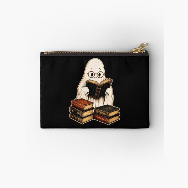 Item preview, Spooktober Ghost Librarian Cozy Reading Vintage Halloween Book Lover Design designed and sold by PrintInkLab.