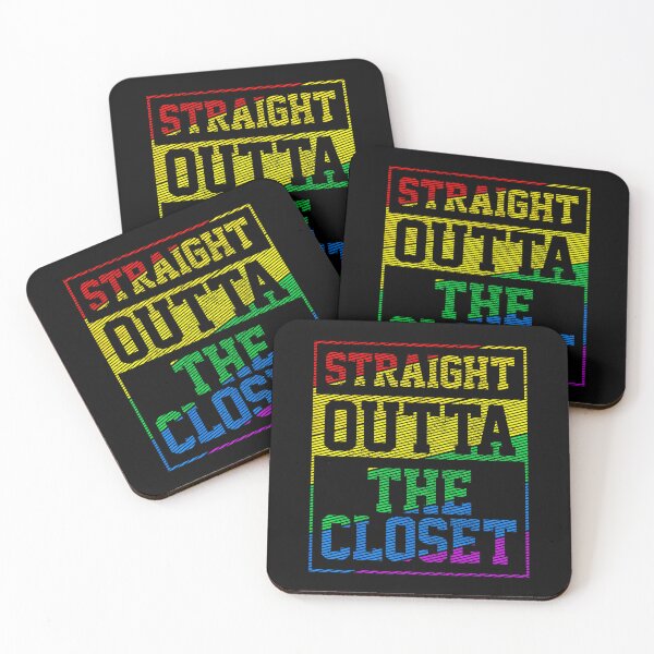 Item preview, Straight Outta The Closet LGBT Gay Pride Month Rainbow Funny  designed and sold by RamonaTeal.
