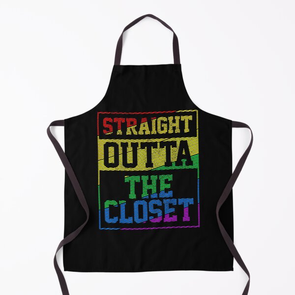Item preview, Straight Outta The Closet LGBT Gay Pride Month Rainbow Funny designed and sold by RamonaTeal.