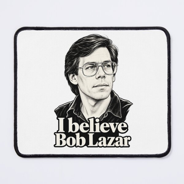 Item preview, I believe Bob Lazar - High Contrast Graphic Portrait designed and sold by thefreezoneart.