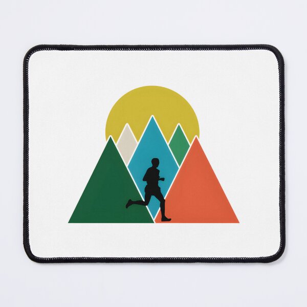 Item preview, Triangle Mountains Trail Runner Graphic Design for Outdoor Enthusiasts designed and sold by UltimateOps.