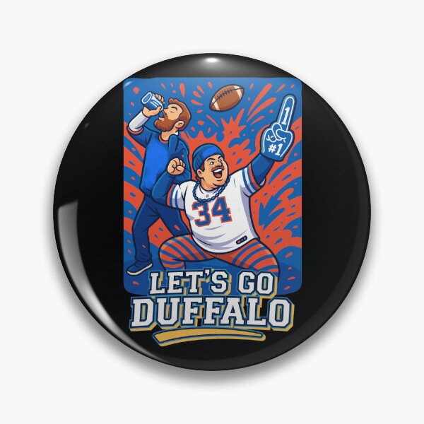 Item preview, Lets Go Duffalo Funny Blue Red Football Fans Art designed and sold by EvanHilldgfgh.