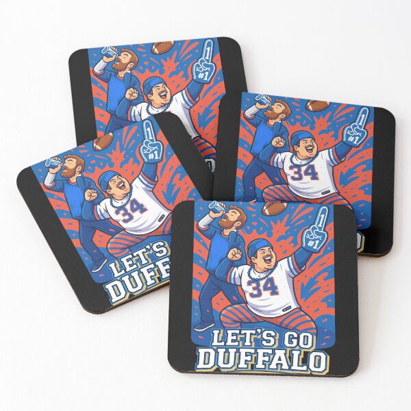 Item preview, Lets Go Duffalo Funny Blue Red Football Fans Art designed and sold by EvanHilldgfgh.