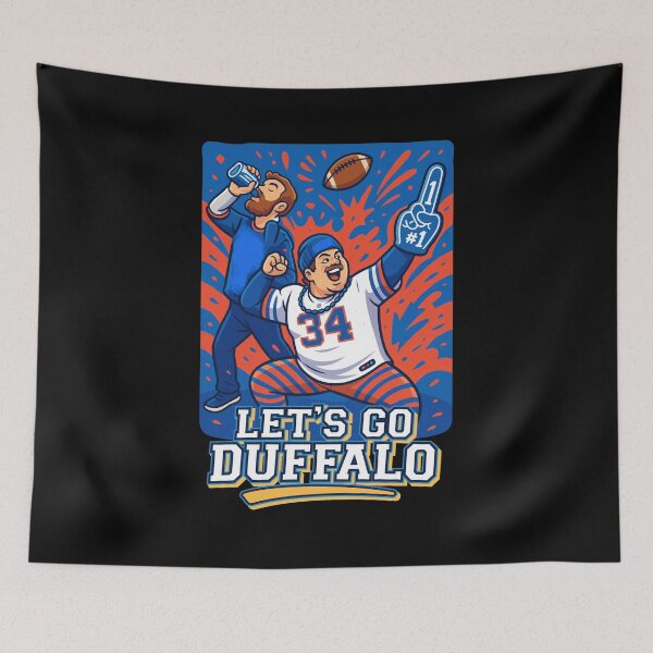 Item preview, Lets Go Duffalo Funny Blue Red Football Fans Art designed and sold by EvanHilldgfgh.