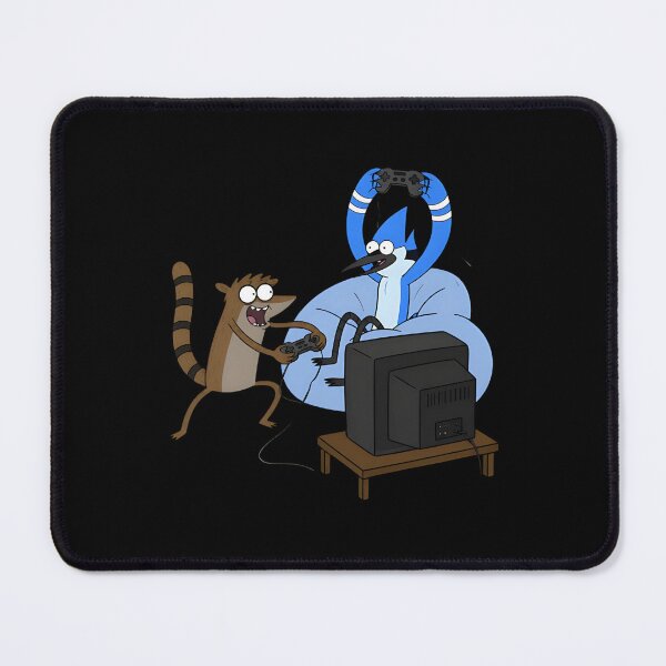 Item preview, Mordecai And Rigby Retro Pizza Video Games designed and sold by Kate McGovern.