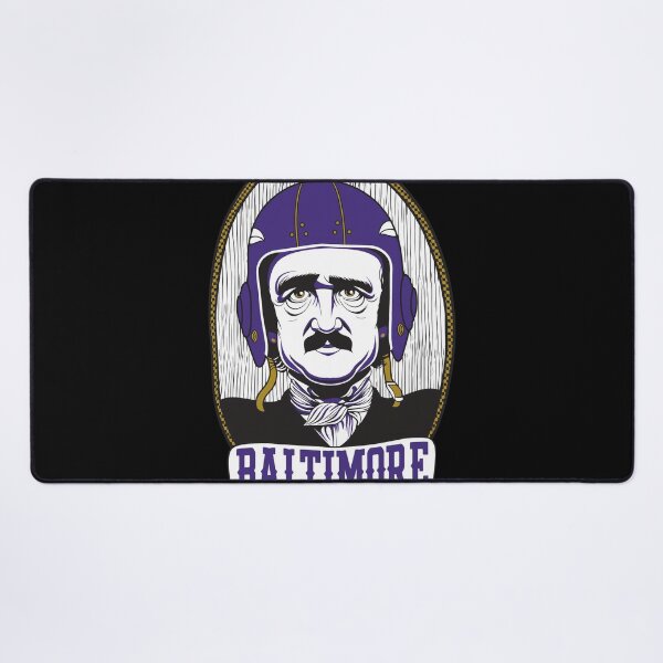 Item preview, Edgar Allan Poe Baltimore Football Helmet Art designed and sold by EvanHilldgfgh.