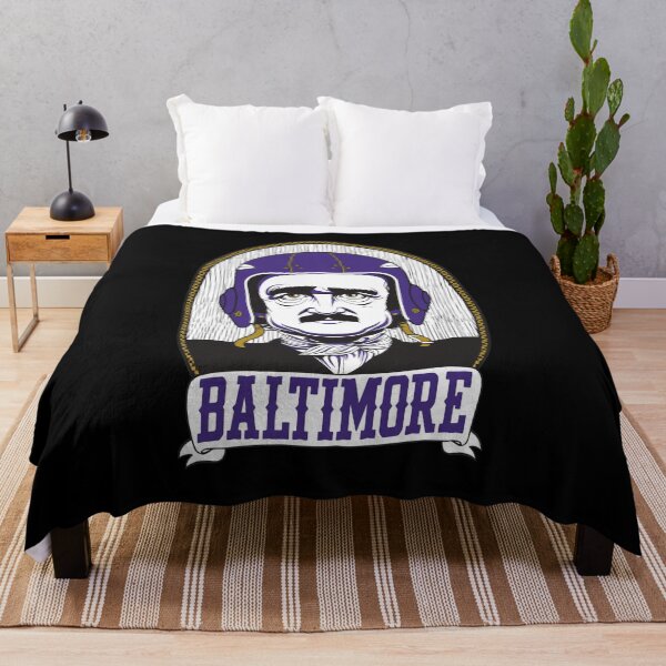 Item preview, Edgar Allan Poe Baltimore Football Helmet Art designed and sold by EvanHilldgfgh.