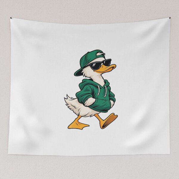 Item preview, Cool Streetwear Duck – Minimalist Animal T-Shirt Design designed and sold by LarkLeaf.