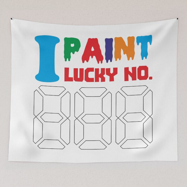 Item preview, I PAINT LUCKY NO. - INFORMATIVE, TYPOGRAPHY, LOVE, COLOR, PAINT designed and sold by 440CREATIVES.