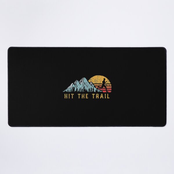 Item preview, Hit The Trail Runner Retro Style Vintage Running Graphic Design designed and sold by UltimateOps.