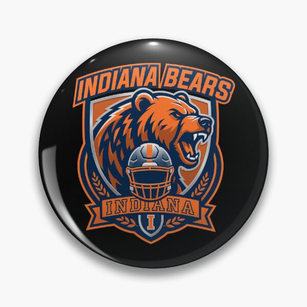 Item preview, Indiana Bears Football Mascot Shield Art designed and sold by EvanHilldgfgh.