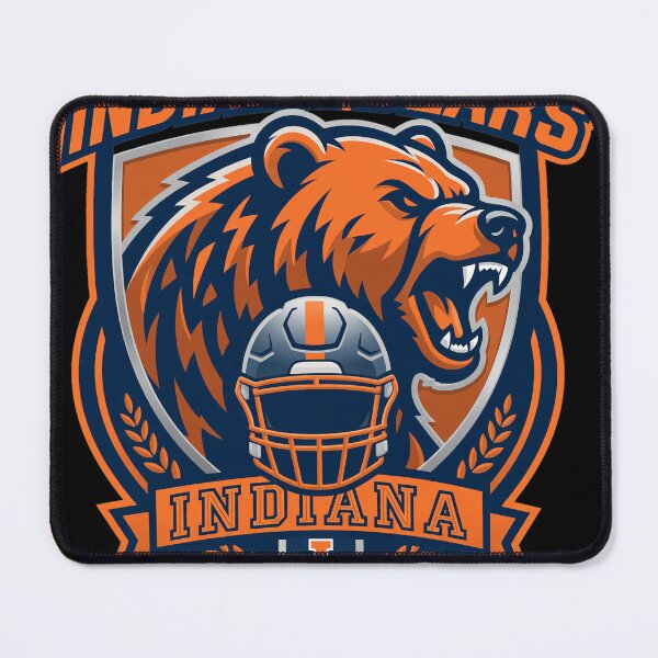 Item preview, Indiana Bears Football Mascot Shield Art designed and sold by EvanHilldgfgh.