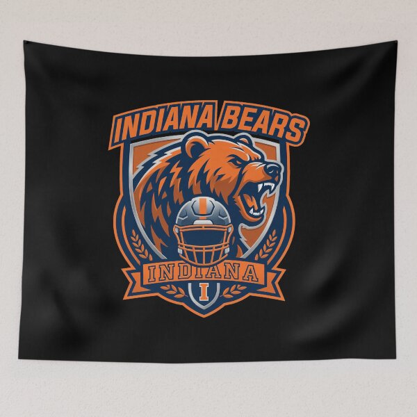 Item preview, Indiana Bears Football Mascot Shield Art designed and sold by EvanHilldgfgh.