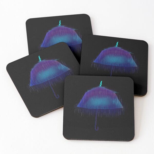 Item preview, Digital Night Umbrella – Glitching Rain designed and sold by Astral-AL.