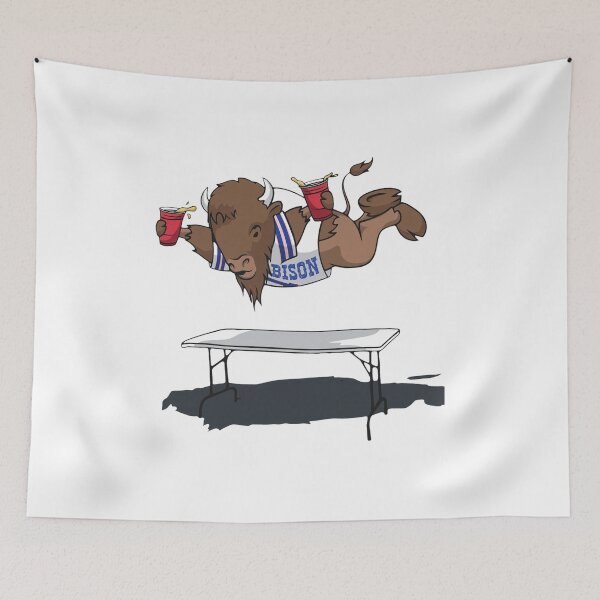 Item preview, Jumping Buffalo Mascot Table Smash designed and sold by EvanHilldgfgh.