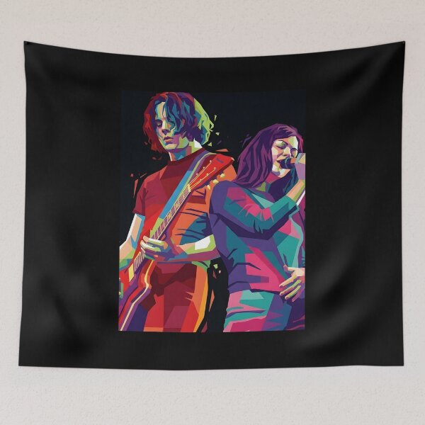 Aperçu de l'œuvre Le pop art des White Stripes créée et vendue par Kindcorner.
