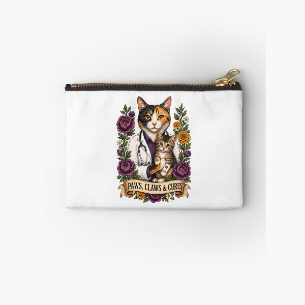 Item preview, Paws Claws Cures Vet Cat Art designed and sold by Old's Cool Cat Studio.