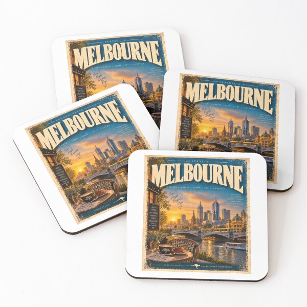 Artikelvorschau, Melbourne, Australien – Vintage City entworfen und verkauft von Fleetwood1994.
