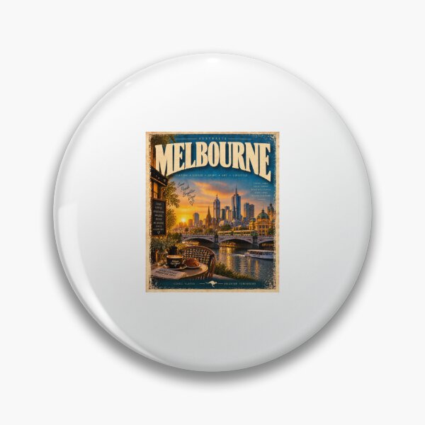 Aperçu de l'œuvre Melbourne, Australie – Ville vintage créée et vendue par Fleetwood1994.