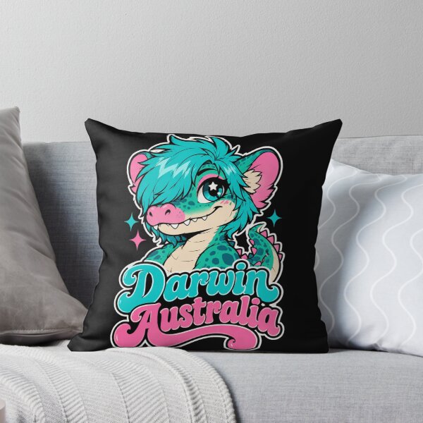 Item preview, Cute Baby Crocodile Kawaii Mascot Darwin Australia Wildlife Design designed and sold by Yellowriversss.