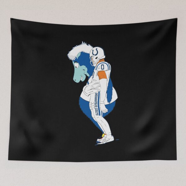 Item preview, Football Player and Blue Horse Mascot Art designed and sold by EvanHilldgfgh.