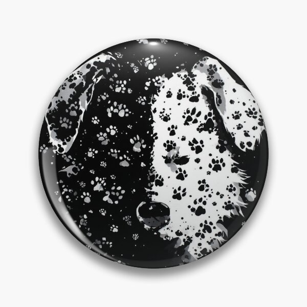 Item preview, Dogs Paw Print Black and White  designed and sold by skykarrot.