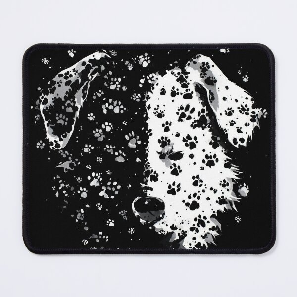 Item preview, Dogs Paw Print Black and White designed and sold by skykarrot.