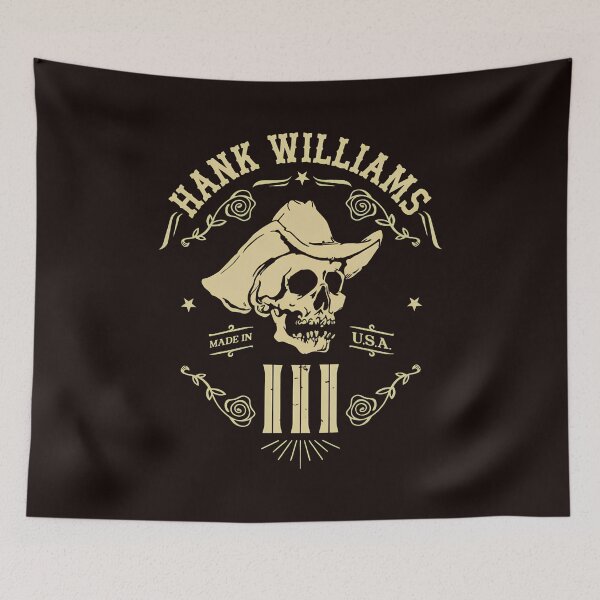 Item preview, Skull Cowboy Hat Hank Williams III Tribute Art designed and sold by OnofriettiKenne.