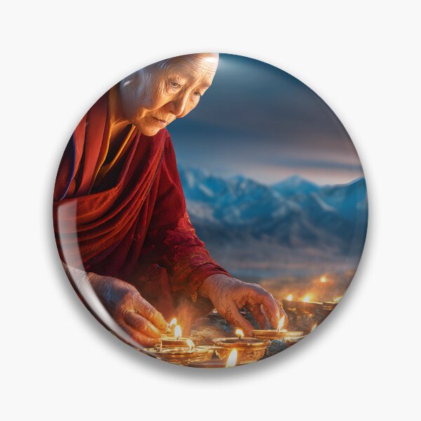 Item preview, Meditation and Light ,  A Serene Candlelit Scene designed and sold by Artessie.