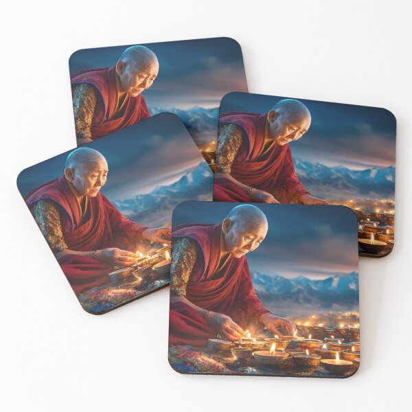 Item preview, Meditation and Light ,  A Serene Candlelit Scene designed and sold by Artessie.